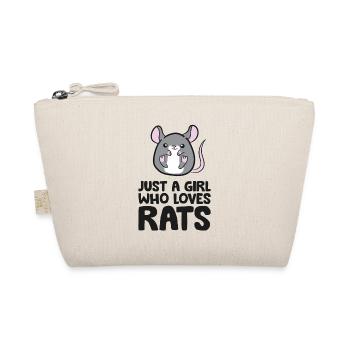 Just a Girl Who Loves Rats Funny Rats Owner Girl - Organic Pouch - nature - Front