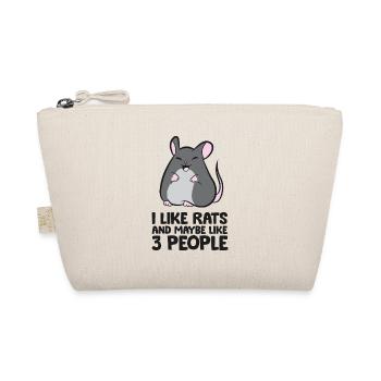 Rat Owner I Like Rats And Maybe Like 3 People - Organic Pouch - nature - Front