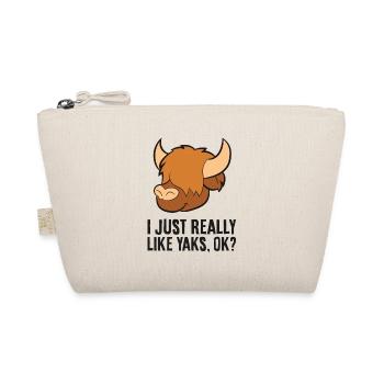 I Just Really Like Yaks, Ok? Cute Yak - Organic Pouch - nature - Front