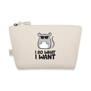 Rat I Do What I Want Funny Rat - Organic Pouch - nature - Front
