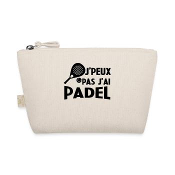 Je Peux Pas J'ai Padel Cadeau Pour Joueur De Padel - Trousse biologique - nature - Devant