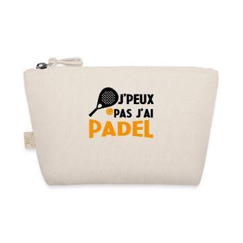 Je Peux Pas J'ai Padel Cadeau Pour Joueur De Padel - Trousse biologique - nature - Devant