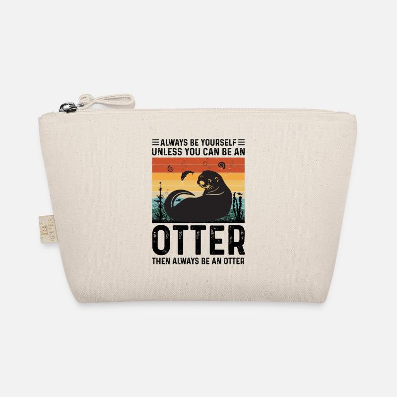 SEI EIN OTTER Otter Merch Süßer Otter Kinder - Bio-Täschchen - Natur