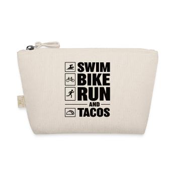 Natation Vélo Course Tacos Jogging Triathlon - Trousse biologique - nature - Devant