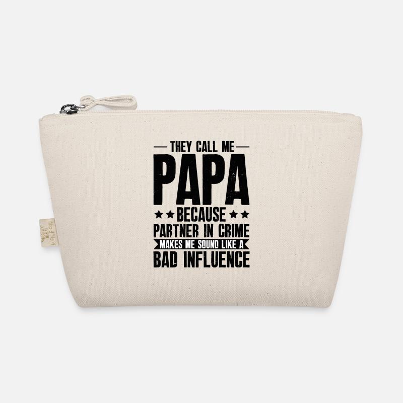 Dad Bad Influence - Father Gift Organic Pouch