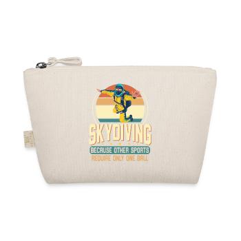 Skydive Freefly Fallschirmspringer Shirt Skydiving - Organic Pouch - nature - Front