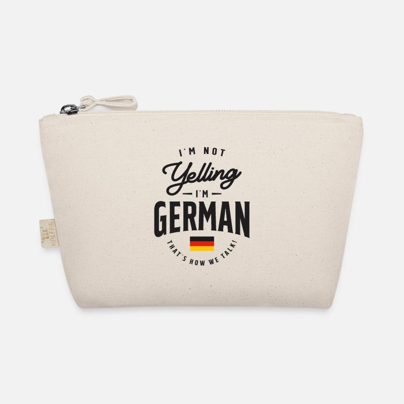 Ich schreie nicht, ich bin German Funny German Pride Bio-Täschchen
