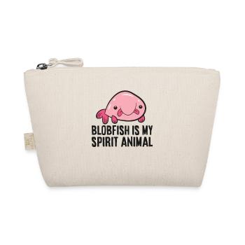 Lustiger Blobfisch Meerestier Blobfisch ist mein - Bio-Täschchen - Natur - Vorne