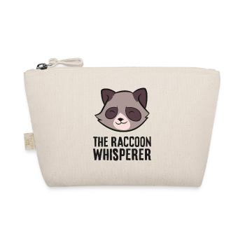 The Raccoon Whisperer Funny Raccoon - Organic Pouch - nature - Front
