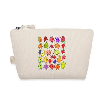 Comic Kawaii Fruits - Organic Pouch - nature - Front