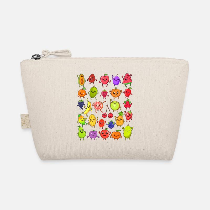 Comic Kawaii Früchte Bio-Täschchen