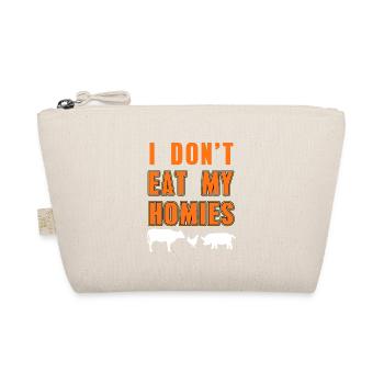 Rétro Je ne mange pas mes homies Cool Vegan T-Shirt - Trousse biologique - nature - Devant