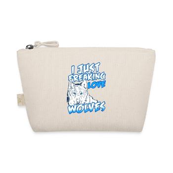 Je viens d’aimer les loups rétro vintage - Trousse biologique - nature - Devant