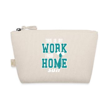 This Is My Work From Home Suit Cool Retro Funny - Organic Pouch - nature - Front