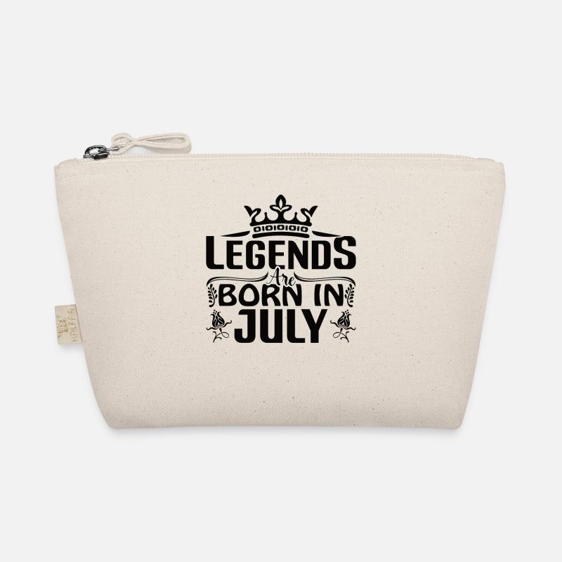 Legends are born in July Leo Organic Pouch