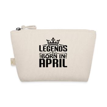 Legends are born in April - Organic Pouch - nature - Front
