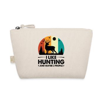 Hunter Archery Forest Deer Hunting Dog Deer - Organic Pouch - nature - Front