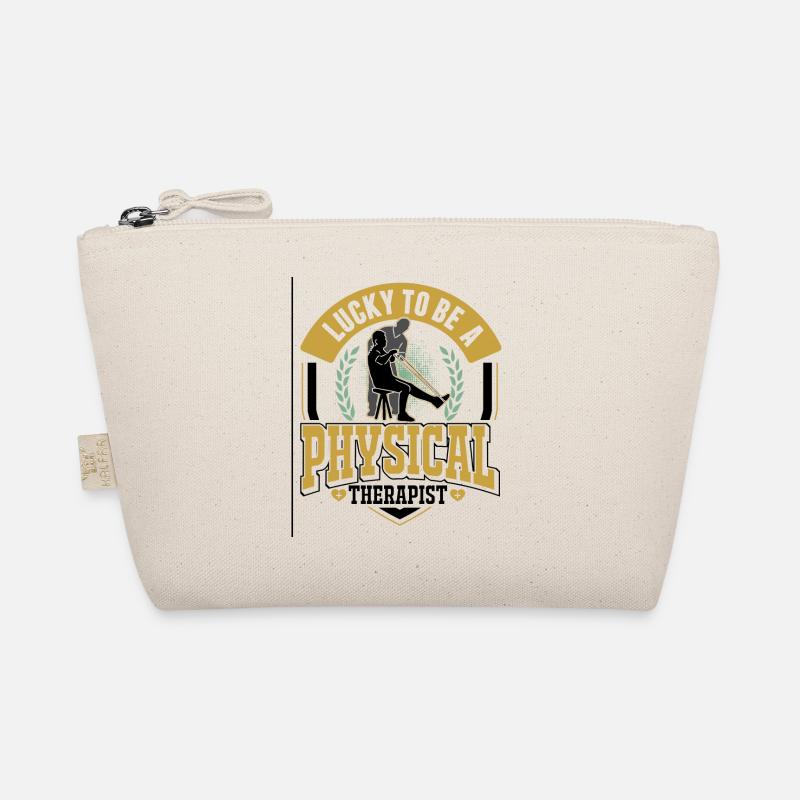 Lucky to be a Physical Therapist Physiotherapist Organic Pouch