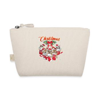 Chats de Noël - Chats mignons en bas de Noël - Trousse biologique - nature - Devant