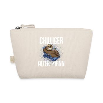 Chilliger Alter Mann Opa - Bio-Täschchen - Natur - Vorne