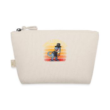 Turkey Saurus Rex Dinosaur Thanksgiving Day - Organic Pouch - nature - Front