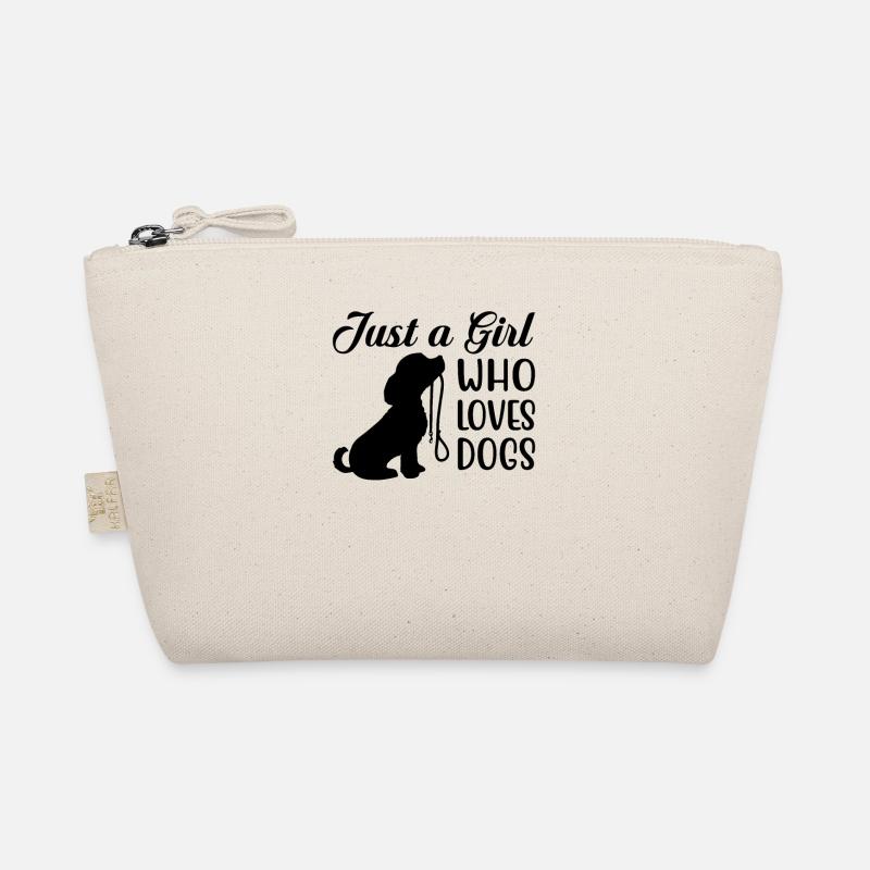 NUR EIN MÄDCHEN, DAS HUNDE LIEBT Bio-Täschchen