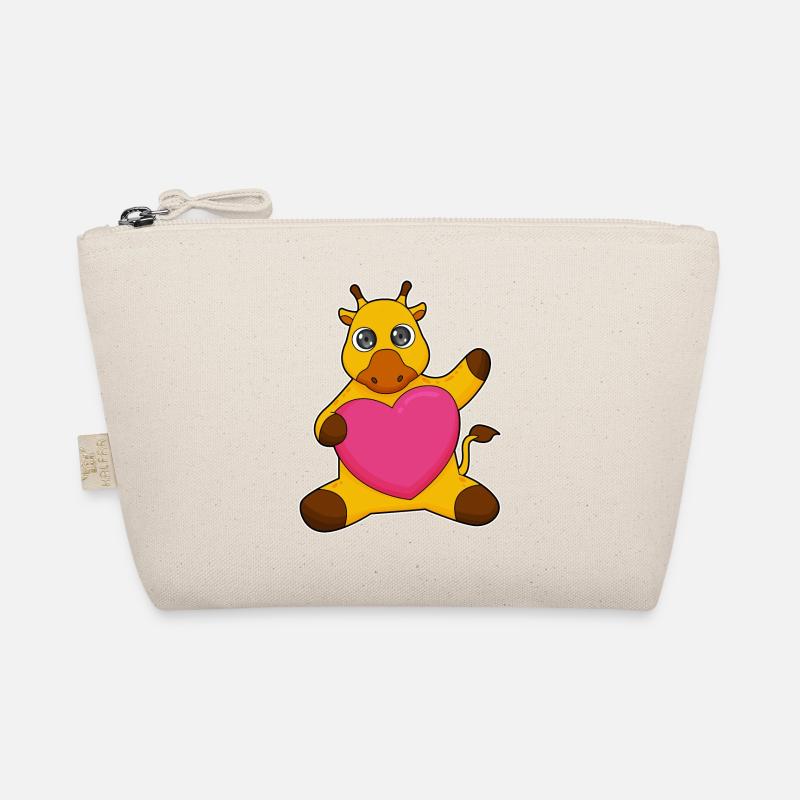 Giraffe mit Herz Bio-Täschchen