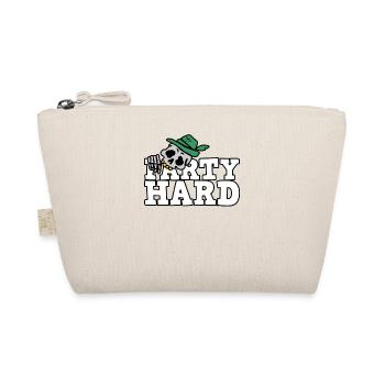 Birthday with alcohol and beer - Party Hard - Organic Pouch - nature - Front