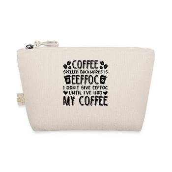 Kaffee Sarkasmus Freunde Glück Freude Cappuccino - Bio-Täschchen - Natur - Vorne