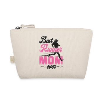 Running Runner Half Marathon Mom - Organic Pouch - nature - Front