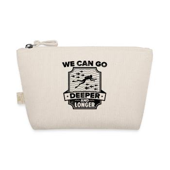 We Can Go Deeper And Longer Scuba Diver Diving Sno - Bio-Täschchen - Natur - Vorne