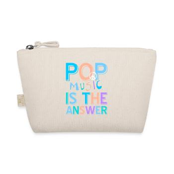 Pop Music Is The Answer Awesome Retro T-Shirt - Bio-Täschchen - Natur - Vorne