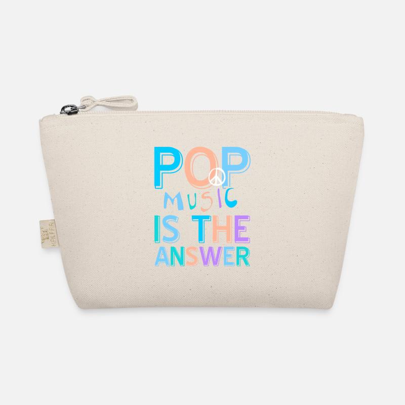 Pop Music Is The Answer Awesome Retro T-Shirt - Bio-Täschchen - Natur