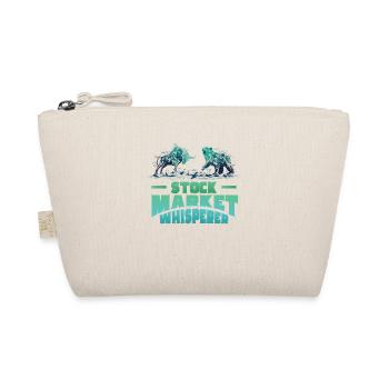 Stock Market Whisperer Stock Trader Bull and Bear - Organic Pouch - nature - Front