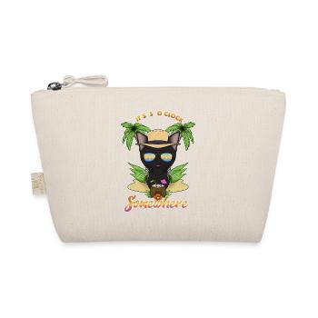 It Is 5 OClock Somewhere Drinking Bombay Cat - Organic Pouch - nature - Front