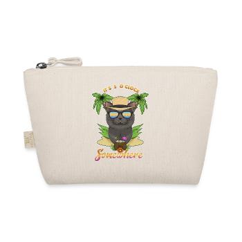 It Is 5 OClock Somewhere Drinking British - Organic Pouch - nature - Front
