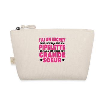 J'ai Un Secret Je Vais Être Grande Soeur - Trousse biologique - nature - Devant