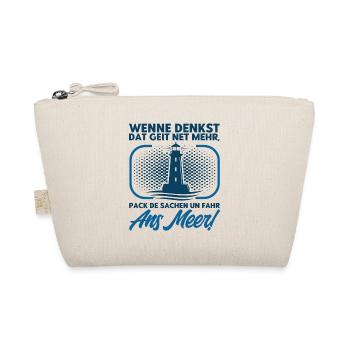 Norddeutsch Norden Nordsee Zitate Heimat Geschenk - Bio-Täschchen - Natur - Vorne