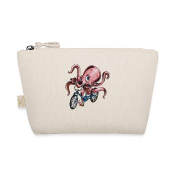 Cyclist squid octopus octopus kids bike - Organic Pouch - nature - Front