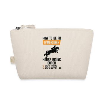 How to be an Awesome Horse Riding Equestrian - Organic Pouch - nature - Front