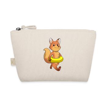 Fox Swimming Swimming Ring Summer - Organic Pouch - nature - Front