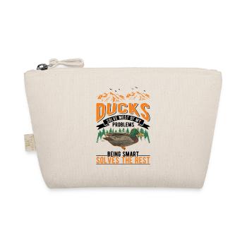 Duck Gift Duck Duck Breeder - Organic Pouch - nature - Front