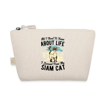 Siamkatze Siam Cat Siamesische Katze - Bio-Täschchen - Natur - Vorne