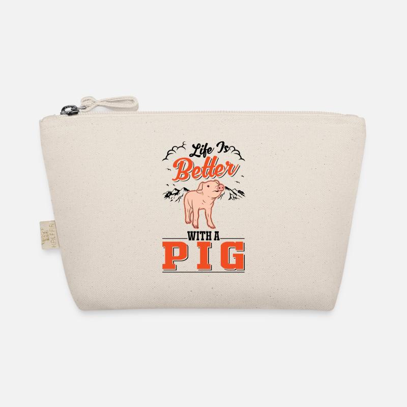 Life is better with a Pig pigs Organic Pouch