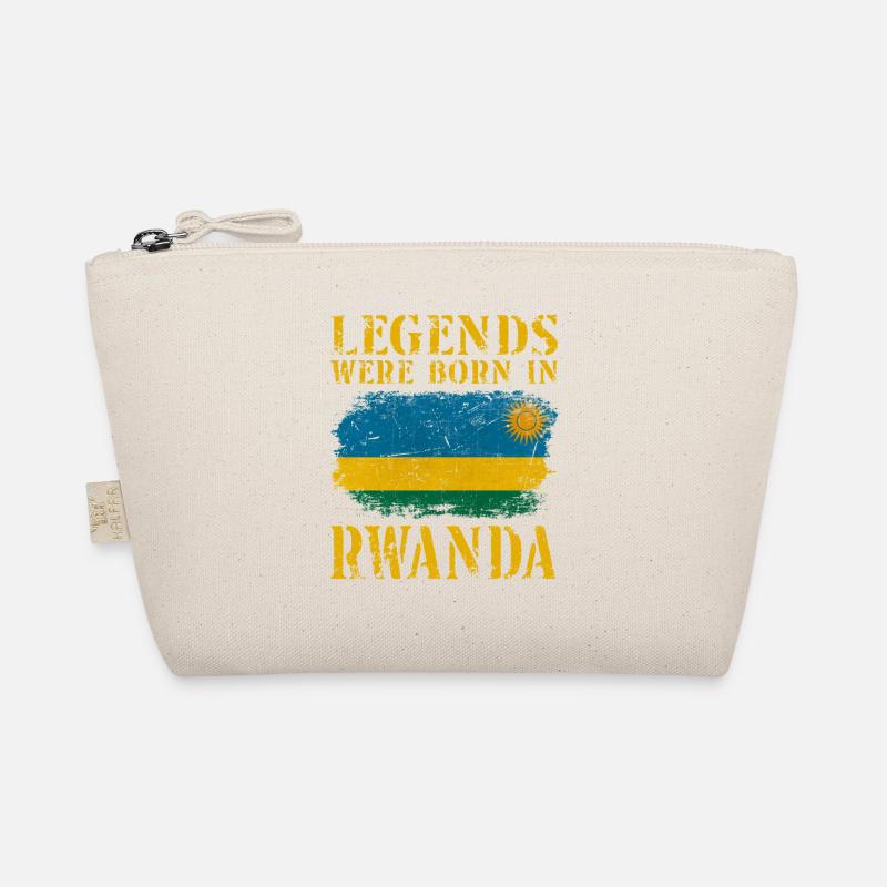 Vintage Design Ruanda Flagge Bio-Täschchen