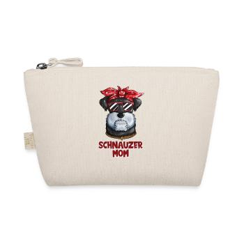 Hunderasse Hund Hundemotiv Hunde Fan Schnauzer Mom - Bio-Täschchen - Natur - Vorne