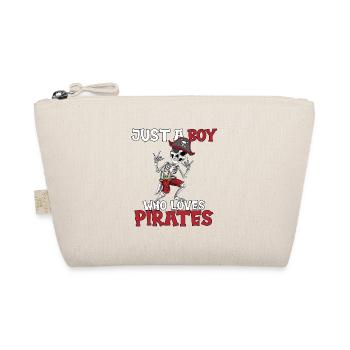 Pirate Outfit Pirate Ship Children's Birthday Boy - Organic Pouch - nature - Front