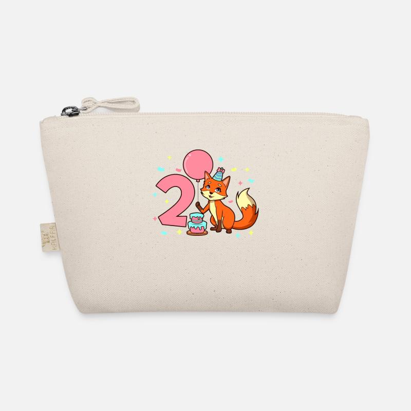 Avec renard - anniversaire de fille 2 ans Trousse biologique