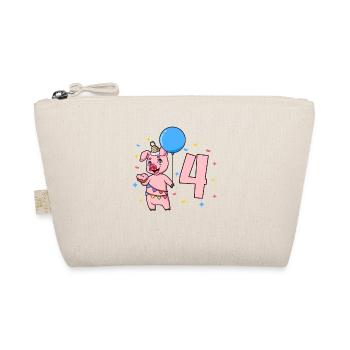 Avec cochon - anniversaire des enfants 4 ans - Trousse biologique - nature - Devant