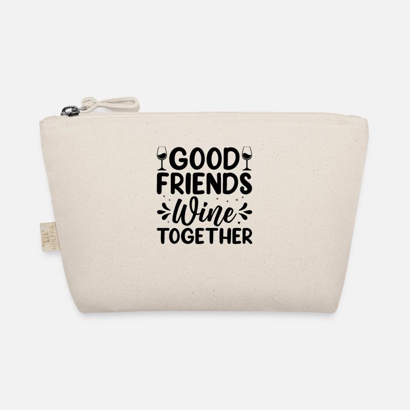 De bons amis boivent du vin ensemble Trousse biologique